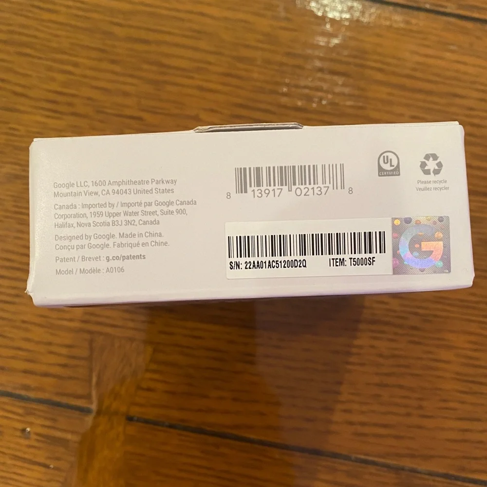 Google Nest Temp Sensor – White (New)
